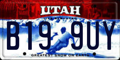 UT license plate B199UY