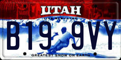 UT license plate B199VY
