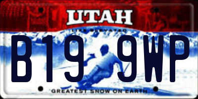 UT license plate B199WP