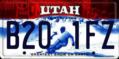 UT license plate B201FZ