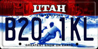 UT license plate B201KL