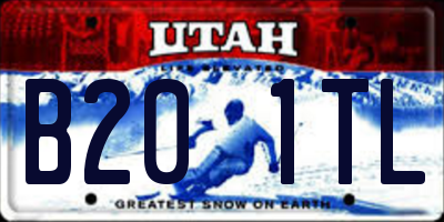 UT license plate B201TL