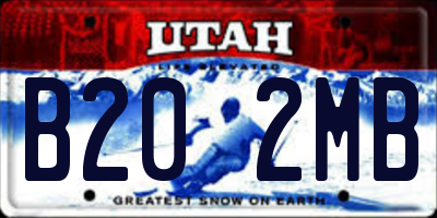 UT license plate B202MB