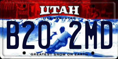 UT license plate B202MD