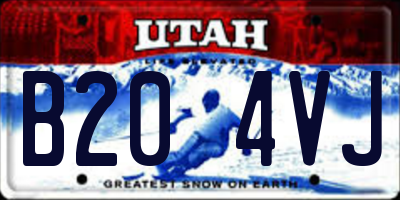 UT license plate B204VJ