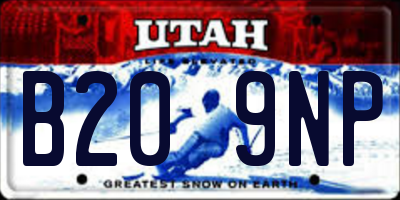 UT license plate B209NP