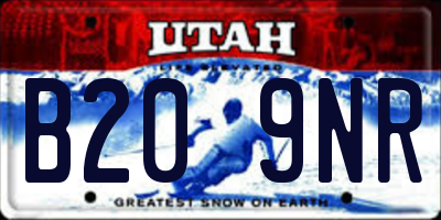 UT license plate B209NR