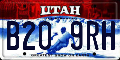 UT license plate B209RH