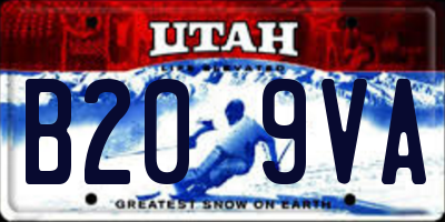UT license plate B209VA