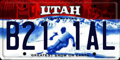 UT license plate B211AL