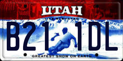 UT license plate B211DL