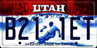 UT license plate B211ET