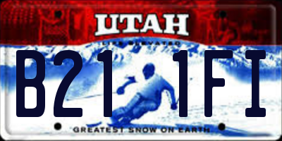 UT license plate B211FI
