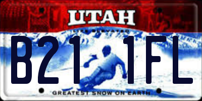 UT license plate B211FL