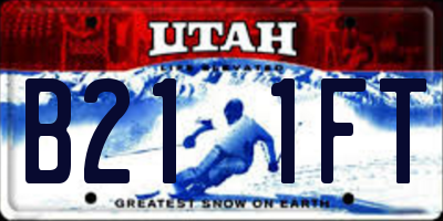UT license plate B211FT