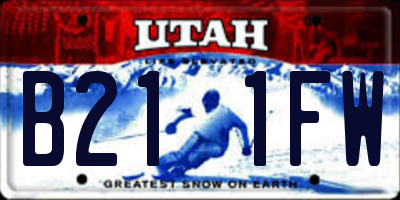 UT license plate B211FW