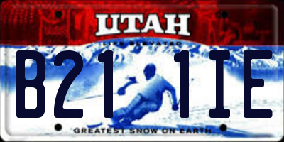 UT license plate B211IE