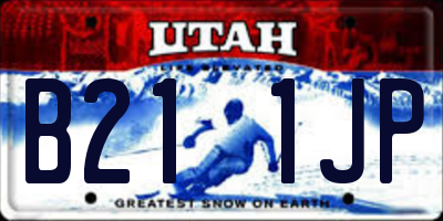 UT license plate B211JP