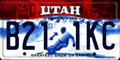 UT license plate B211KC