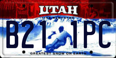 UT license plate B211PC
