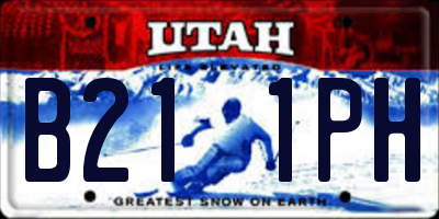 UT license plate B211PH