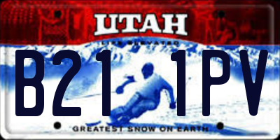 UT license plate B211PV