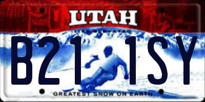 UT license plate B211SY