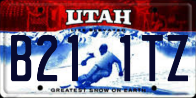 UT license plate B211TZ