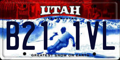UT license plate B211VL