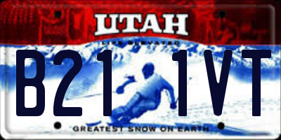 UT license plate B211VT