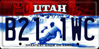 UT license plate B211WC