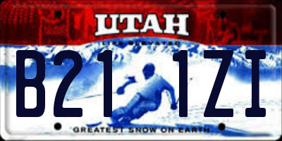 UT license plate B211ZI