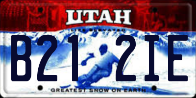 UT license plate B212IE