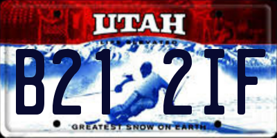 UT license plate B212IF