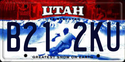 UT license plate B212KU