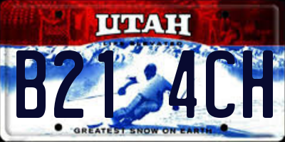 UT license plate B214CH