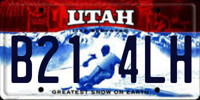 UT license plate B214LH