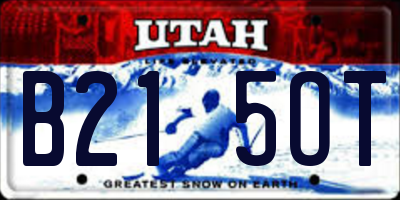 UT license plate B215OT