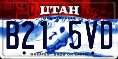 UT license plate B215VD