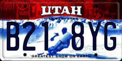 UT license plate B218YG