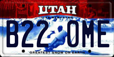 UT license plate B220ME