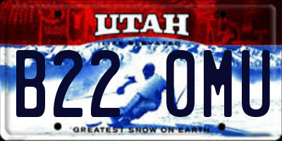 UT license plate B220MU
