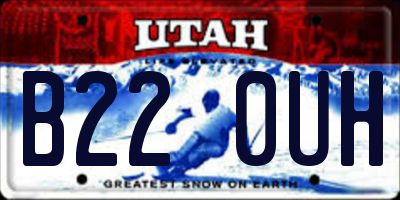 UT license plate B220UH