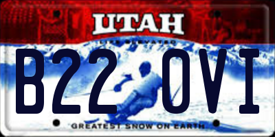 UT license plate B220VI