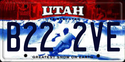 UT license plate B222VE