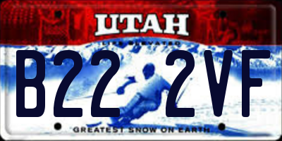 UT license plate B222VF