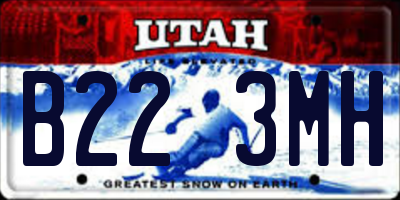 UT license plate B223MH