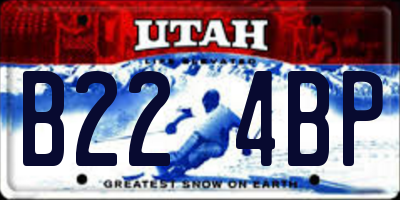 UT license plate B224BP