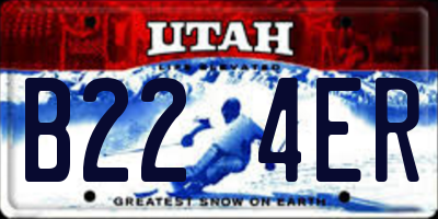 UT license plate B224ER
