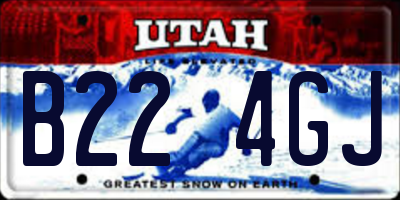 UT license plate B224GJ